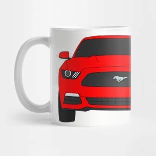 Ford Mustang Front End Race Red Mug